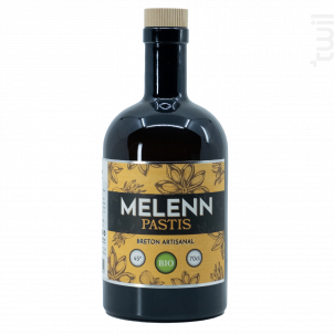 Pastis Breton MELENN bio 45° 70cL - Distillerie Breizh'Cool - Non millésimé - 
