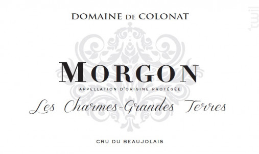 MORGON Les Charmes-Grandes Terres - Domaine de Colonat - 2020 - Rouge