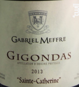 Gigondas Sainte Catherine - Maison Gabriel Meffre - 2014 - Rouge