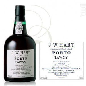 Porto J.W. Hart Tawny - J.W. Hart - Non millésimé - Rouge