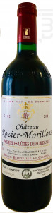 Château ROZIER-MORILLONS cuvée classique 2002 - Vignobles Crachereau - 2002 - Rouge