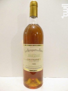 Sauternes - les remparts de bastor - 1992 - Blanc