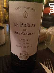 Le Prélat de Pape Clément - Château Pape Clément - 2018 - Rouge