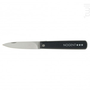 Couteau Pliant Le Pocket Lame Lisse 8 Cm Noir - nogent -  - 