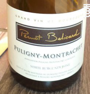 Puligny-Montrachet - Domaine Pernot Belicard - 2020 - Blanc
