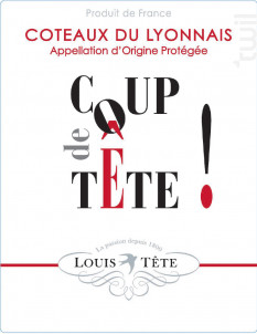 Coup de Tête - Louis Tête - 2018 - Rouge