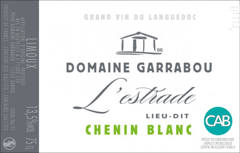 L'Estrade - Domaine Garrabou - 2019 - Blanc