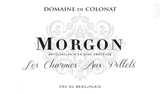 MORGON Les Charmes-Aux Pillets - Domaine de Colonat - 2020 - Rouge