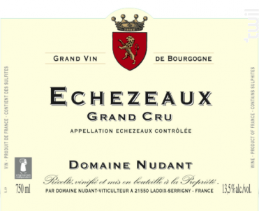 Echezeaux Grand Cru - Domaine Nudant - 2017 - Rouge