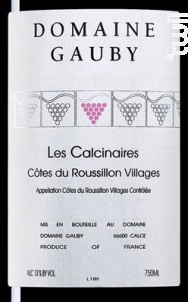 Les Calcinaires - Domaine Gauby - 2017 - Rouge