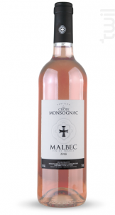 Les Essentielles- MALBEC - Pavillon la Croix Monsognac - 2018 - Rosé