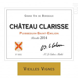 Vieilles Vignes - Château Clarisse - 2018 - Rouge
