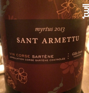 AOC Sartène - Myrtus - Domaine Sant Armettu - 2014 - Rouge