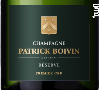 Réserve Premier Cru - Champagne Patrick Boivin - Non millésimé - Effervescent