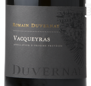 Vacqueyras - Romain Duvernay - 2016 - Rouge
