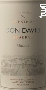DON DAVID - Malbec - EL ESTECO - 2021 - Rouge
