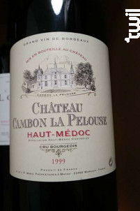 Château Cambon La Pelouse Cru Bourgeois - Château Cambon la Pelouse - 1999 - Rouge