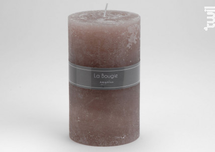 Bougie Maxi Cylindre Taupe lot De 6 - Amadeus -  - 