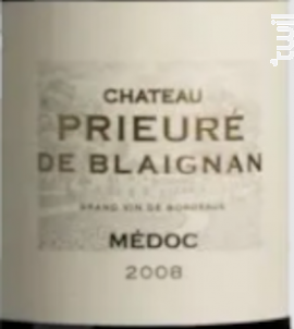 Château Prieuré de Blaignan - Château Blaignan - 2011 - Rouge