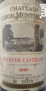 Château Canon Montségur - Château Canon Montségur - 1986 - Rouge