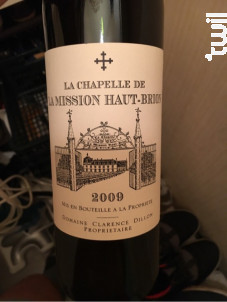 Chapelle de la Mission Haut Brion - Domaines Clarence Dillon- Château Haut-Brion - 2010 - Rouge