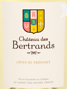 Château des Bertrands - Château des Bertrands - 2018 - Blanc