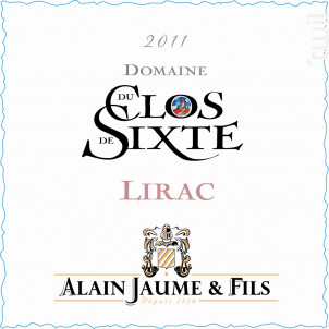 Domaine du Clos de Sixte - Alain Jaume - 2019 - Rouge