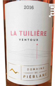 La Tuilière - Domaine de Piéblanc - 2016 - Rosé