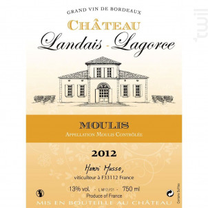 Château Landais Lagorce - Château Landais Lagorce - 2019 - Rouge