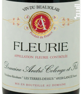 Fleurie - Domaine André Colonge et Fils - 2018 - Rouge