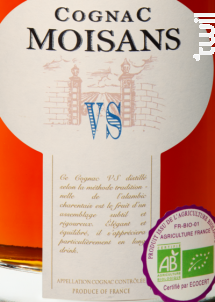 Moisans Cognac VSOP Bio - Distillerie des Moisans - Non millésimé - Blanc