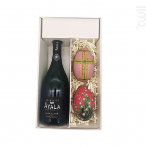 Coffret Cadeau - 1 Brut - 2 Oeufs De Fabergé - Champagne Ayala - Non millésimé - Effervescent