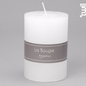Bougie Petit Cylindre 7 X 10 Cm Blanc lot De 6 - Amadeus -  - 