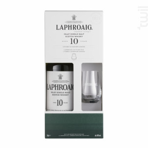 10 Ans Single Malt Coffret 1 Verre - Laphroaig - Non millésimé - 