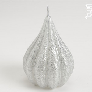 Bougie Poire 7 5 X 10 Cm Argent lot De 6 - Amadeus -  - 