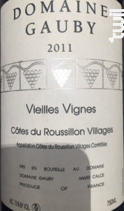 Vieilles Vignes - Domaine Gauby - 2018 - Rouge