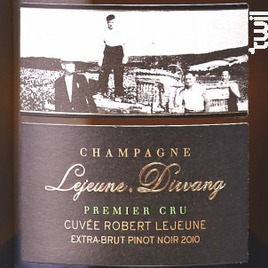 Robert Lejeune Pinot Noir Grand Cru - Champagne Lejeune-Dirvang - 2013 - Effervescent