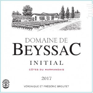 L'Initial - Domaine de Beyssac - 2017 - Rouge