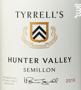 Hunter Valley - Sémillon - TYRRELL'S WINES - 2019 - Blanc