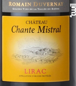 Romain Duvernay Château Chante Mistral AOP Lirac - Romain Duvernay - 2017 - Rouge