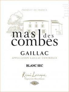Mas des Combes Blanc sec - Mas des Combes - 2024 - Blanc