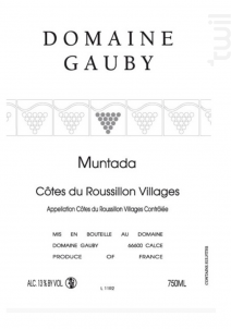 MUNTADA - Domaine Gauby - 2021 - Rouge