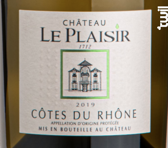 Côtes du Rhône - Château Le Plaisir - Famille Julien - 2019 - Blanc