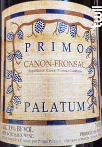 Canon Fronsac - Primo Palatum - 1998 - Rouge
