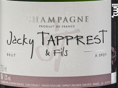 Brut - Champagne Jacky Tapprest & Fils - Non millésimé - Effervescent