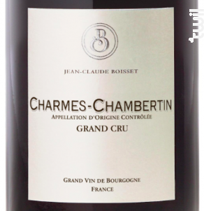 Charmes-Chambertin Grand Cru - Jean-Claude Boisset - 2017 - Rouge