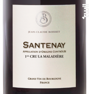Santenay Premier Cru La Maladière - Jean-Claude Boisset - 2018 - Rouge