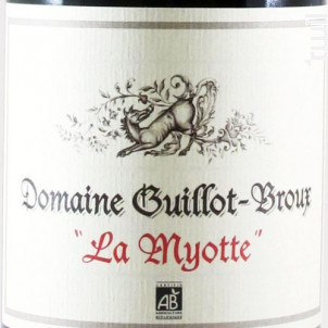 LA MYOTTE - BOURGOGNE - Domaine Guillot-Broux - 2015 - Rouge