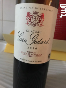 Château Cru Godard - Château Cru Godard - 2016 - Rouge