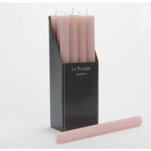 Bougie Flambeau 25 Cm Rose lot De 12 - Amadeus -  - 